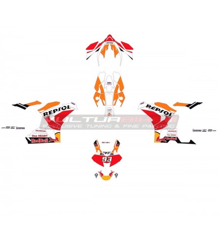 Kit completo adesivi design Repsol - Honda CBR 1000 RR 2020 / 2021 