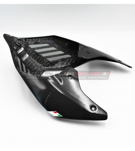 Cola de carbono de diseño blanco - Ducati Panigale V4 / V4S / V4R / V2 / Streetfighter V4 / V2 