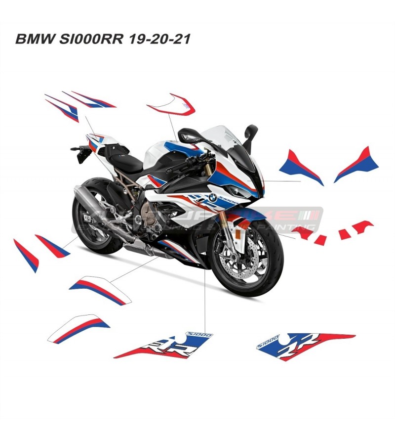 Autocollants réservoir protège Moto pour B-M-W S1000RR 2019 2020 2021 2022  S1000rr Moto Corps Autocollant Réfléchissant Étanche Autocollant  Autocollant Carénage Accessoires (Color : A) : : Auto et Moto