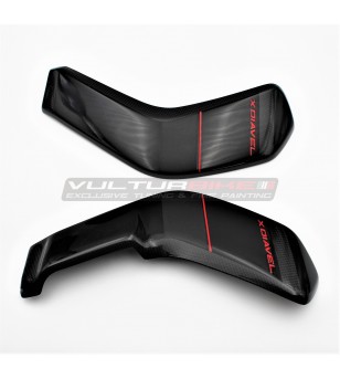 Customized carbon radiator cover - Ducati X Diavel
