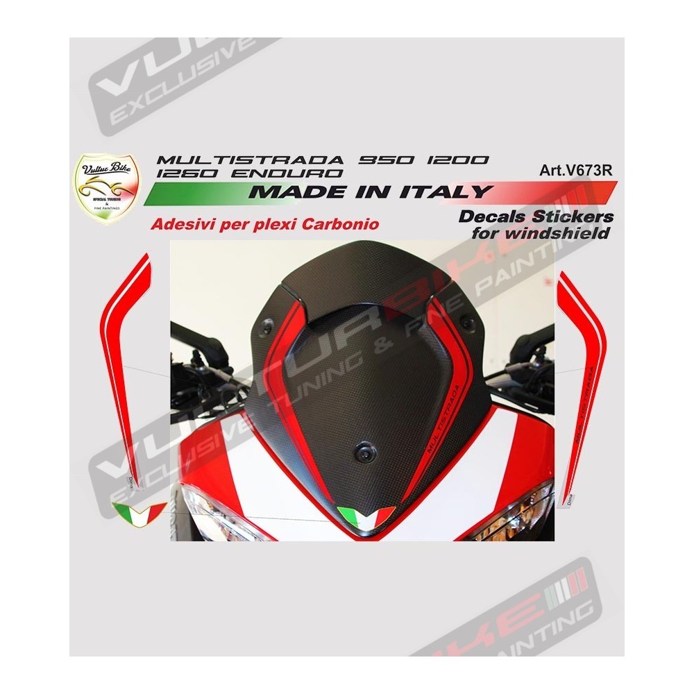 Aufkleber Kuppel Multistrada - Ducati Multistrada 950/1200/1260/Enduro 