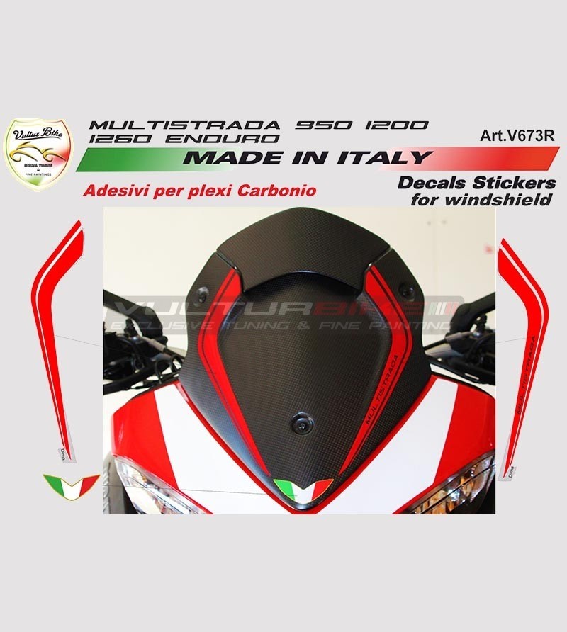 Stickers bulle Multistrada - Ducati Multistrada 950/1200/1260/Enduro 