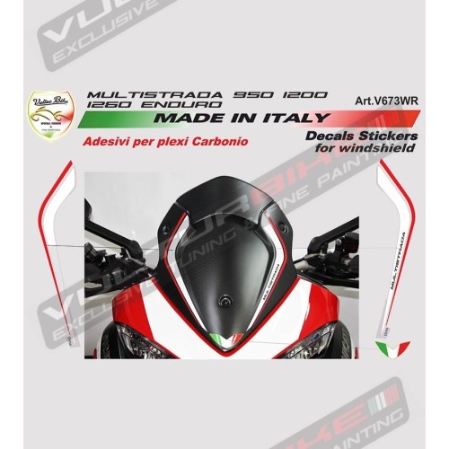 Stickers bulle Multistrada - Ducati Multistrada 950/1200/1260/Enduro 