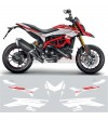 Complete white design stickers kit - Ducati Hypermotard 821 / 939 