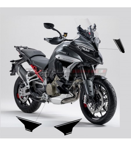 Black stickers for fairing and side fairings - Ducati Multistrada V4 / V4S