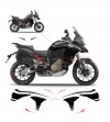 Komplettes Grau Aviator Motorrad Aufkleber Kit - Ducati Multistrada V4 / V4S