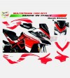 Kit adhésif rouge design exclusif - Ducati Multistrada 1200 2015 