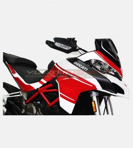 Kit adhésif rouge design exclusif - Ducati Multistrada 1200 2015 