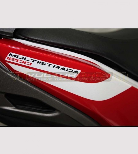 Exclusive design red stickers kit - Ducati Multistrada 1200 2015 