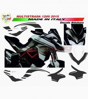 Exclusive design graphite stickers kit - Ducati Multistrada 1200 2015