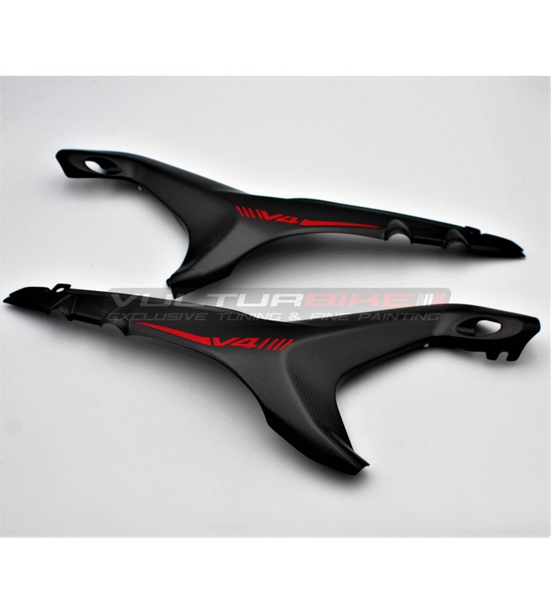 Carbon saddle frame cover set - Ducati Streetfighter V4 / V4S