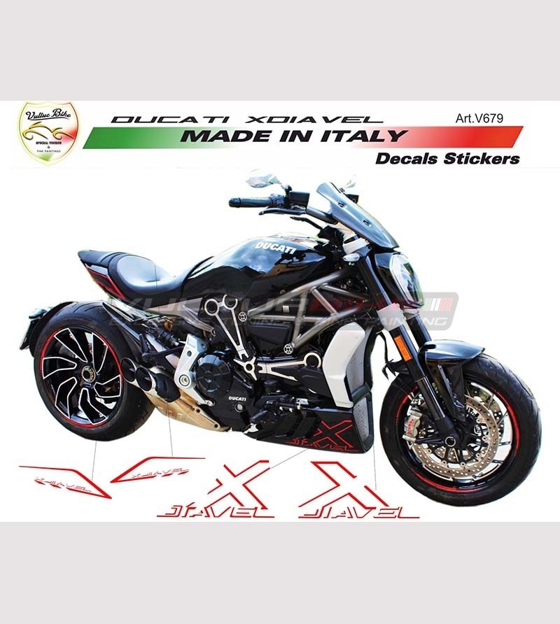 Moto Ducati XDiavel "V679" Kit adesivi personalizzabili 