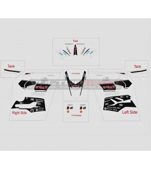 Aufkleber Kit SBK aruba team - Ducati Panigale V2 2020 / 2021 rot 