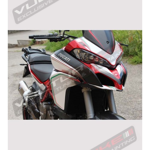 Kit adhesivo de diseño Tricolor - Ducati Multistrada 950/1200-2015/17 
