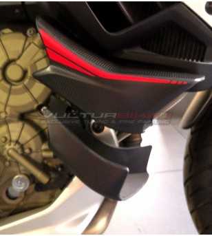 Couvercle en carbone de conception personnalisée pour ailettes - Ducati Multistrada V4 / V4S