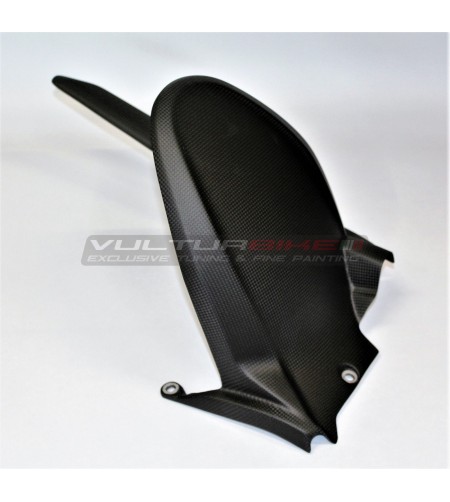 Guardabarros trasero de carbono con protector de cadena - Ducati Multistrada V4 / V4S / Rally 