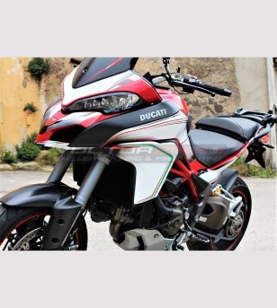 Kit adesivi per Ducati Multistrada 1200-2015/17 design tricolore 