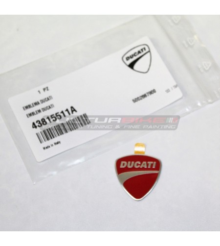 Original red Ducati metal shield - Ducati Multistrada V4 / V4S