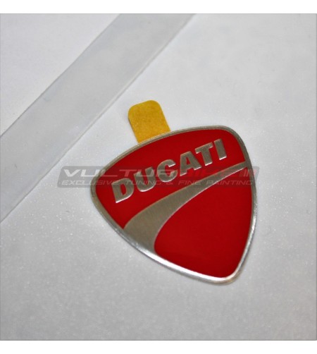 Original red Ducati metal shield - Ducati Multistrada V4 / V4S