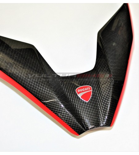 Original red Ducati metal shield - Ducati Multistrada V4 / V4S