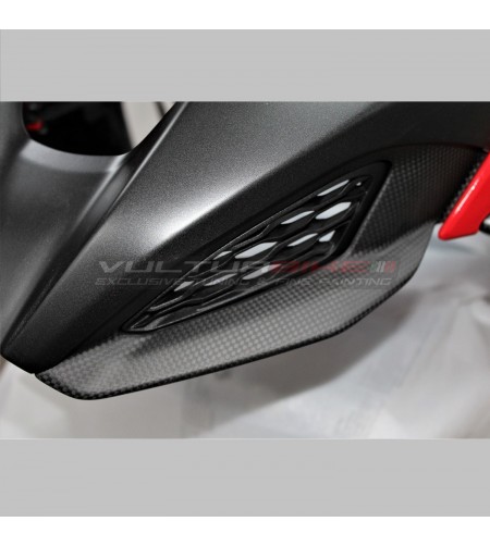 Tapa inferior de fibra de carbono para la punta de la caja de aire - Ducati Multistrada V4 / V4S / Rally