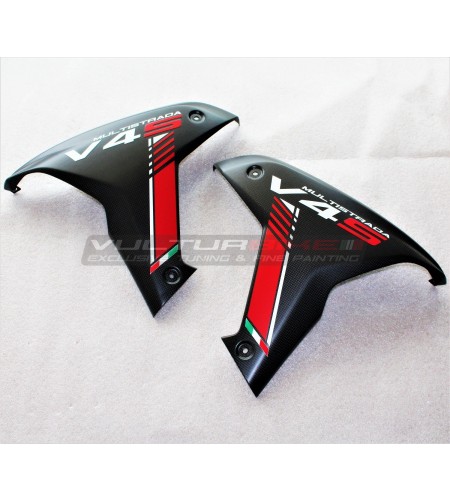 Pannelli laterali in carbonio personalizzati - Ducati Multistrada V4 / V4S 
