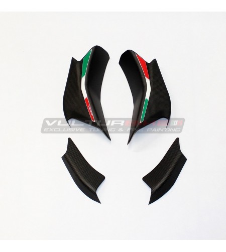 Cover per alette in carbonio design italiano - Ducati Multistrada V4