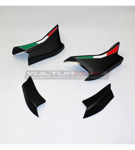 Cover per alette in carbonio design italiano - Ducati Multistrada V4 