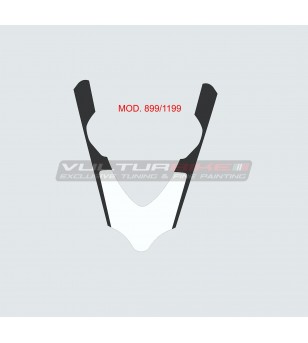 Schwarzer weißer Verkleidungsaufkleber - Ducati Panigale V4 / V4R / V4S / V2