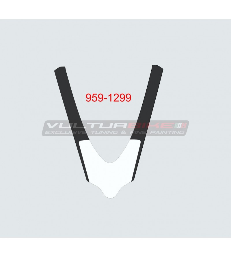 Adesivo bianco nero per cupolino - Ducati Panigale V4 / V4R / V4S / V2