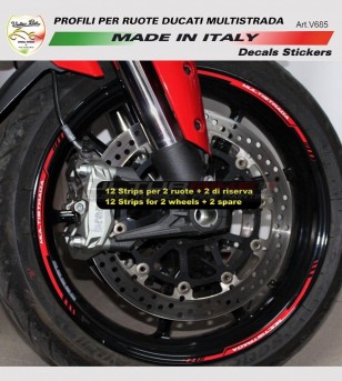 Profiles stickers for wheels - Ducati Multistrada 1200/1260
