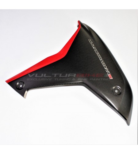 Custom carbon side panels with original lettering - Ducati Multistrada V4 / V4S 