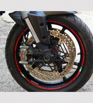 Universal stickers profiles for motorcycle's wheels