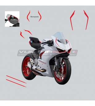 Kit autocollants carénage blanc - Ducati Panigale V2 2020 / 2022