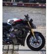 Lackierte längliche Tankabdeckung mit gebürstetem Aluminiumeffekt - Ducati Panigale V4 / Streetfighter V4 