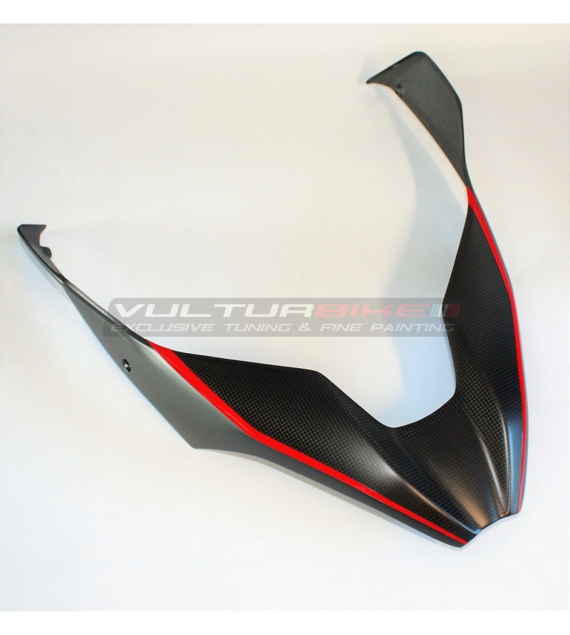 Carbon top cover for aviator tip grey - Ducati Multistrada V4 / V4S