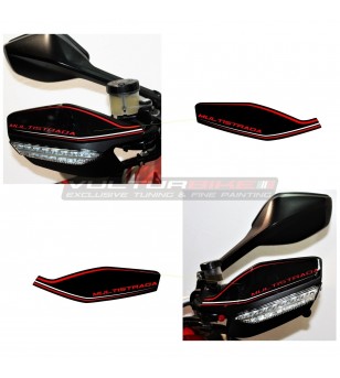 Pegatinas guardamanos acabado exclusivo - Ducati Multistrada 1200 2010 / 2014