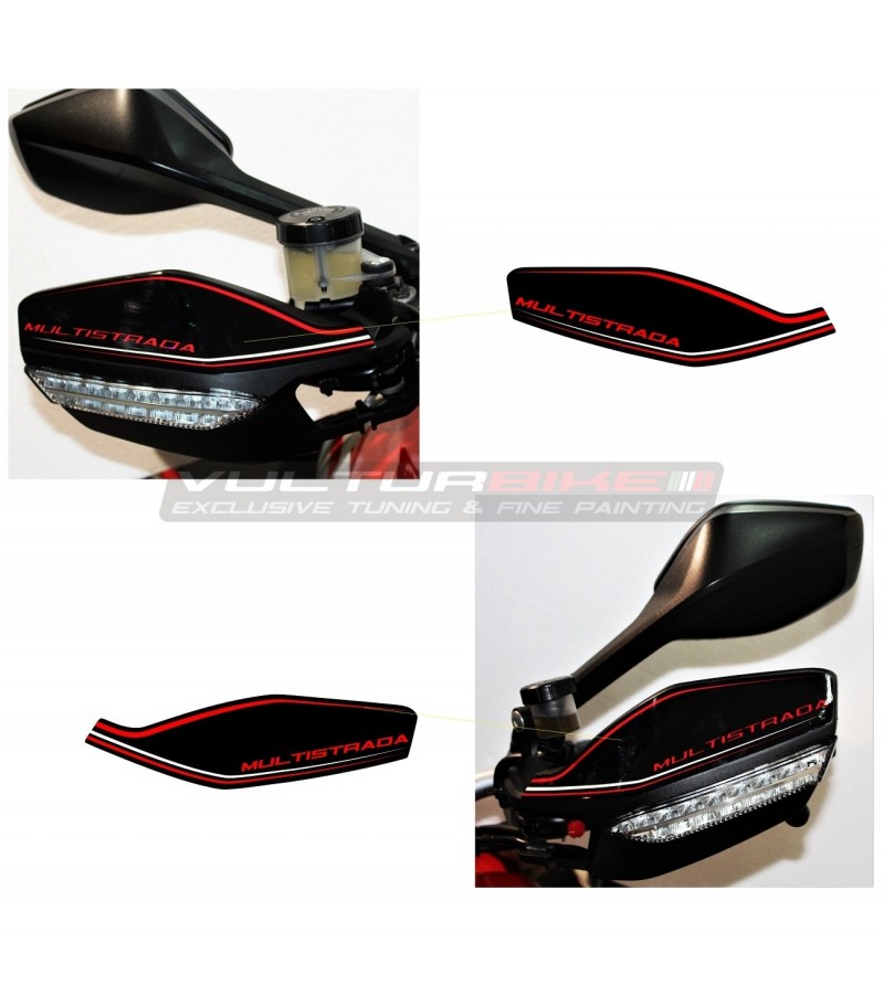 Stickers Handguard finition exclusive - Ducati Multistrada 1200 2010 / 2014