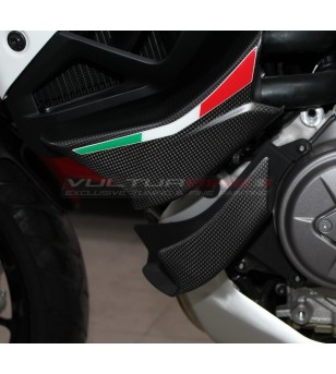 Cover per alette in carbonio design italiano - Ducati Multistrada V4