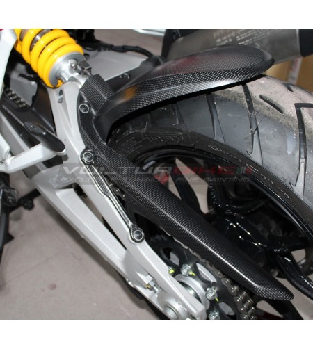 Guardabarros trasero de carbono con protector de cadena - Ducati Multistrada V4 / V4S / Rally 
