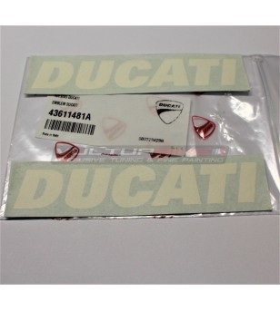 Pair of ORIGINAL stickers Ducati 150 x 27 mm