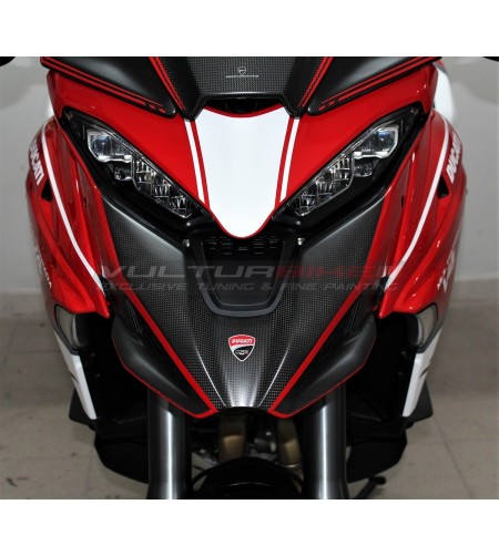 Juego de cubiertas de carbono personalizadas para la punta de la caja de aire - Ducati Multistrada V4 / V4S / Rally