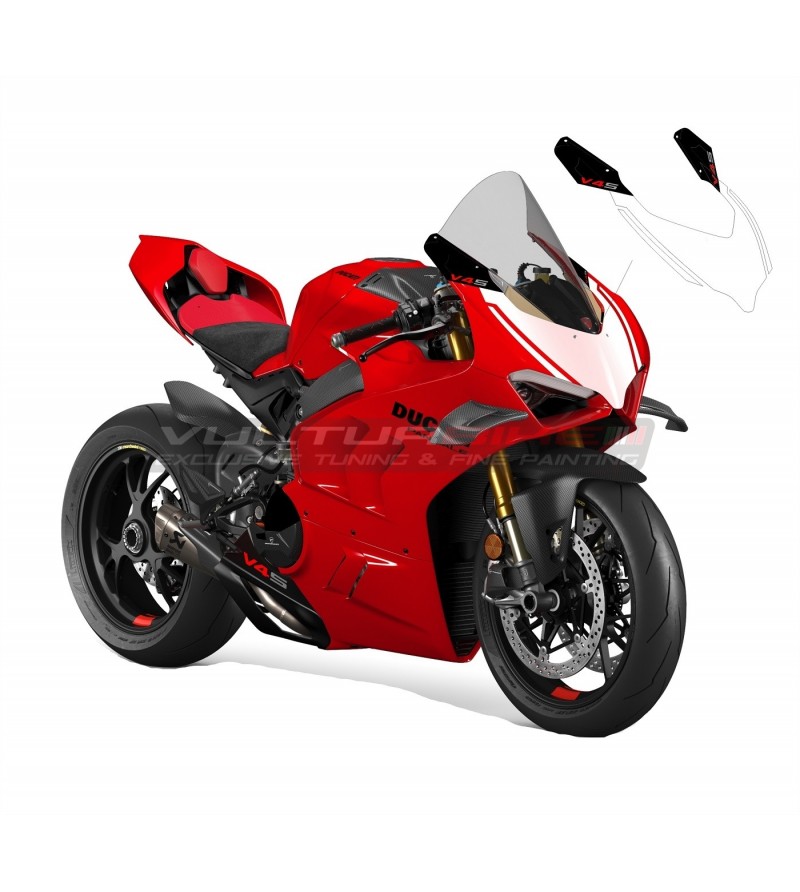 Number plate table stickers for fairing - Ducati Panigale V4 / V2 2018 -  2022