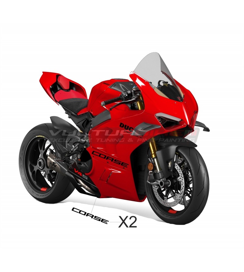 Pegatinas Corse para carenados laterales - Ducati Panigale V4 / V2