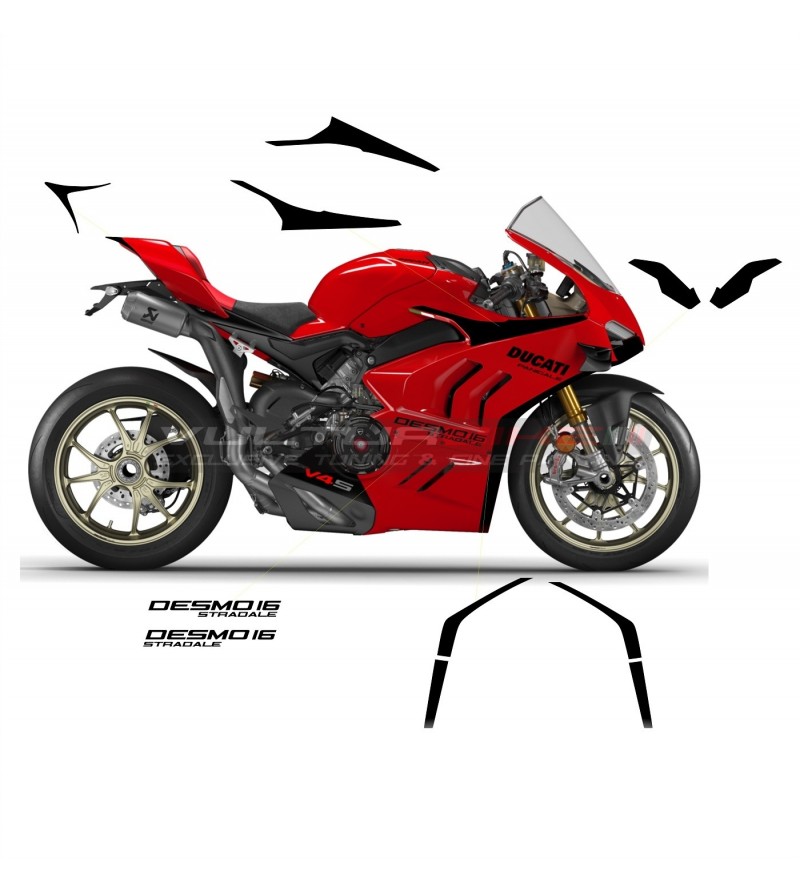 Custom road desmosedici stickers - Ducati Panigale V4 2020 / 2022