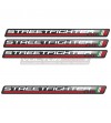 4 Adhésifs universels en résine 3D - Ducati Streetfighter 
