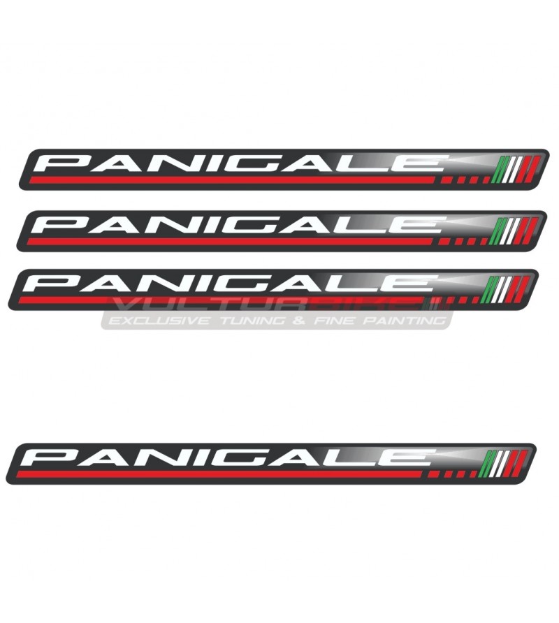 4 universal 3D resin stickers - Ducati Panigale