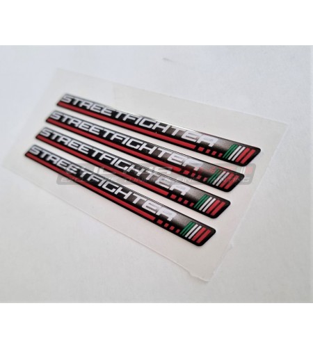 4 adhesivos universales de resina 3D - Ducati Streetfighter 