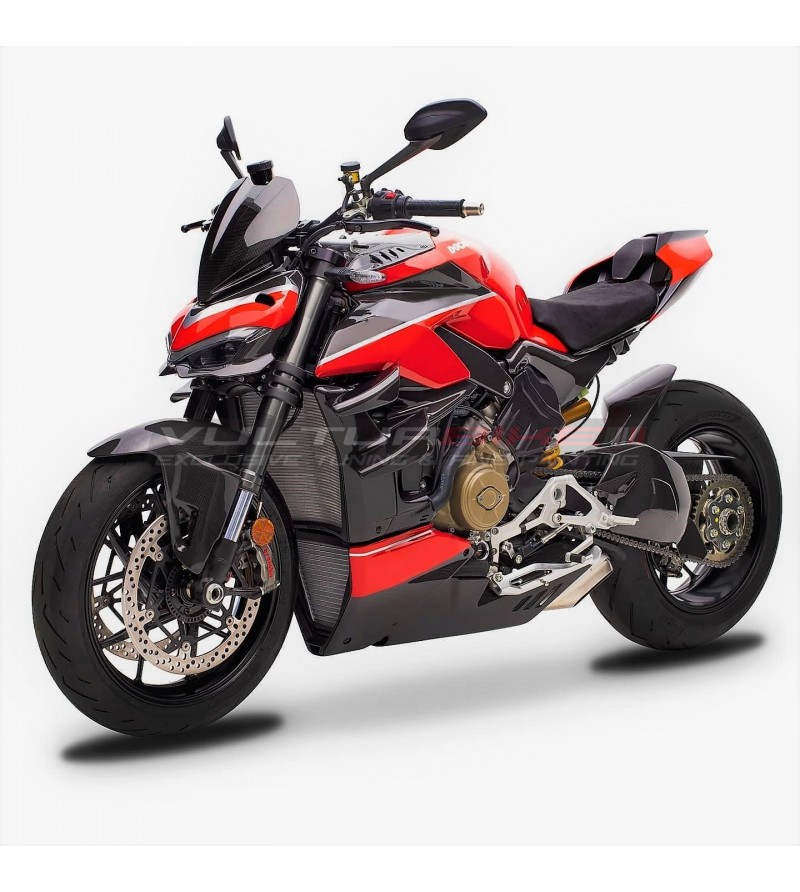Ensemble de carénages carbone de conception personnalisée - Ducati Streetfighter V4 / V4S
