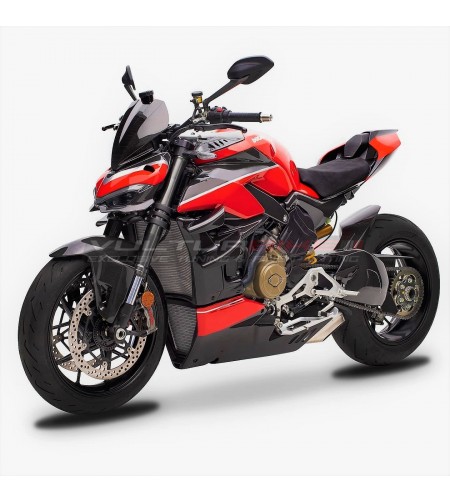 Juego de carenado de carbono de diseño personalizado - Ducati Streetfighter V4 / V4S